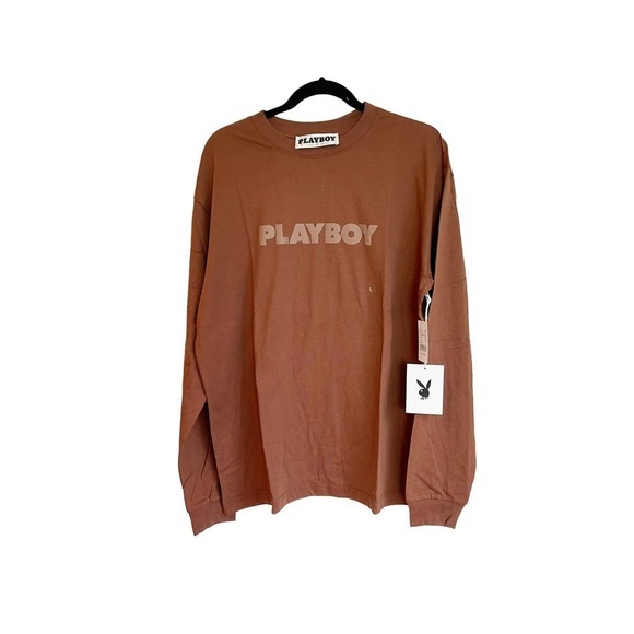 New PacSun Playboy Haus Puffy Logo Crewneck Long Sleeve T-Shirt Men's Size L - Picture 4 of 11